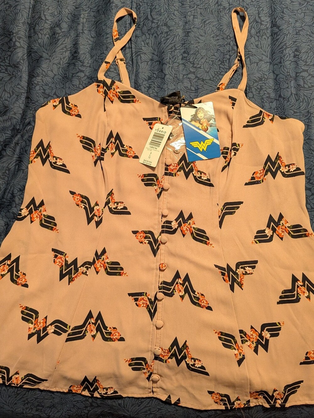 NWT Torrid DC Wonder Woman Pink Tank Size 0